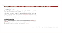 Desktop Screenshot of lechetrust.org