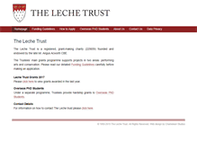 Tablet Screenshot of lechetrust.org